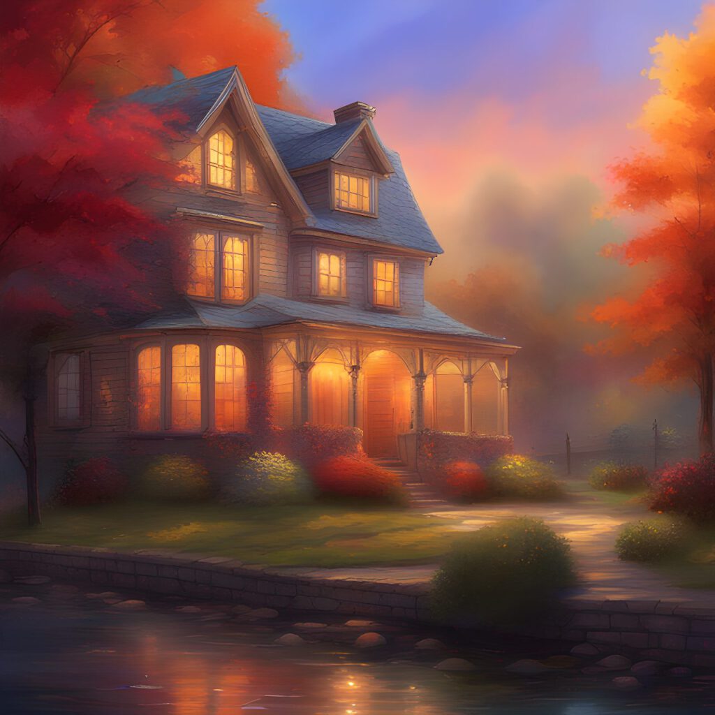 Gay digital art, trending on artstation, hd, by Thomas Kinkade, warm color palette